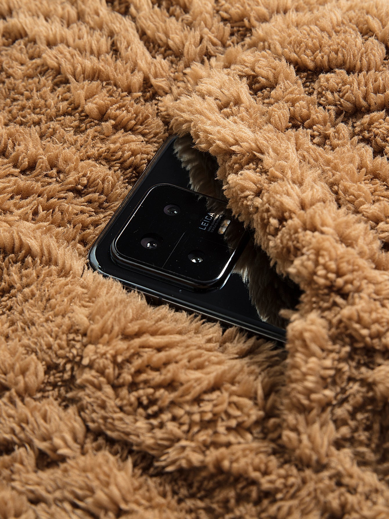 Sudadera con capucha de jacquard geométrico