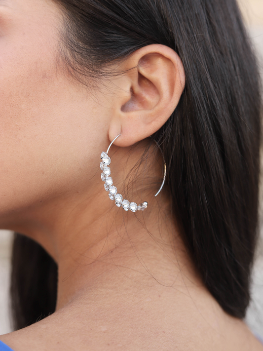 Pendiente Aro Cristal