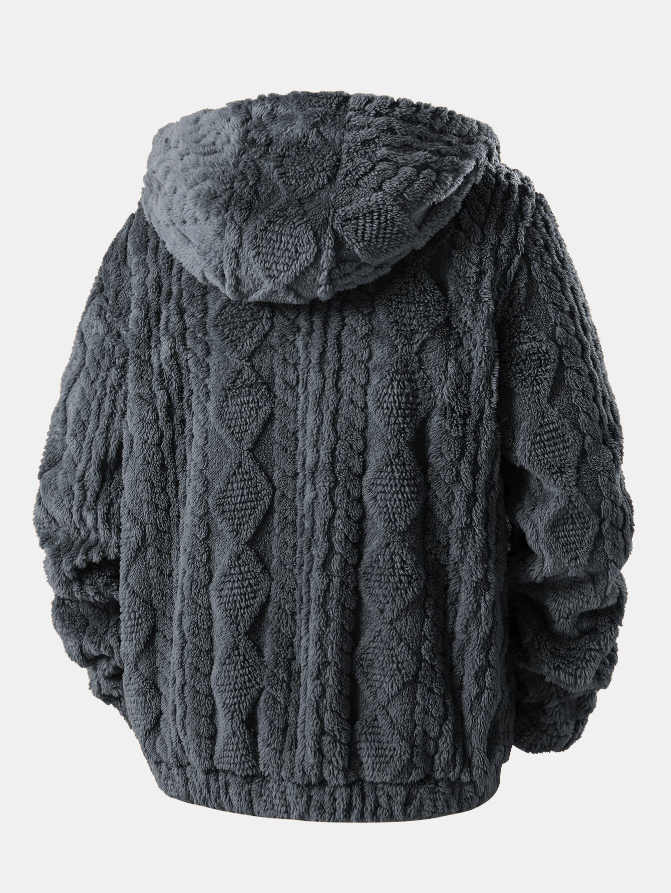 Sudadera con capucha de jacquard geométrico