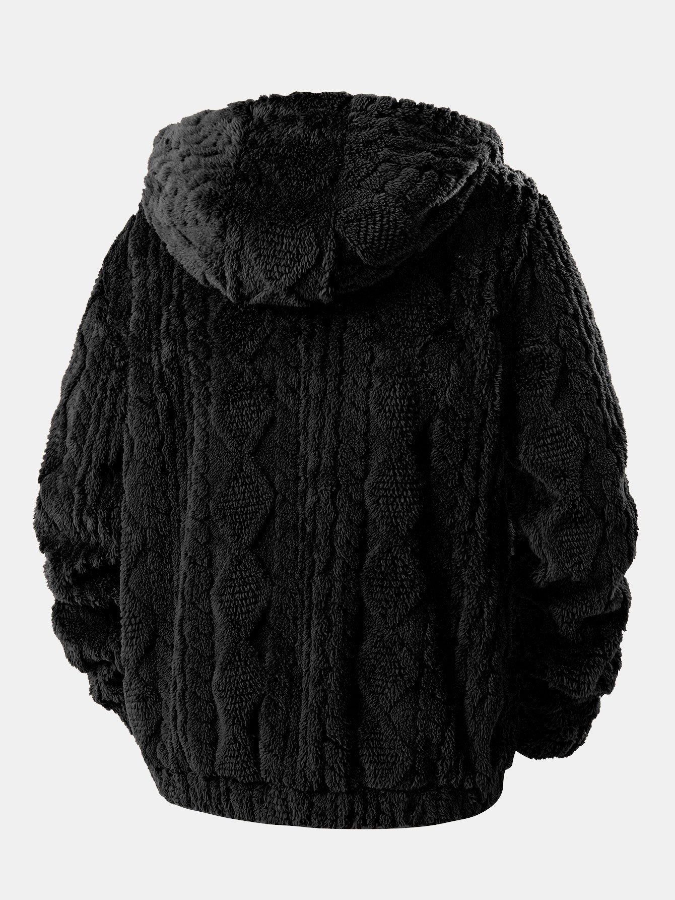 Sudadera con capucha de jacquard geométrico