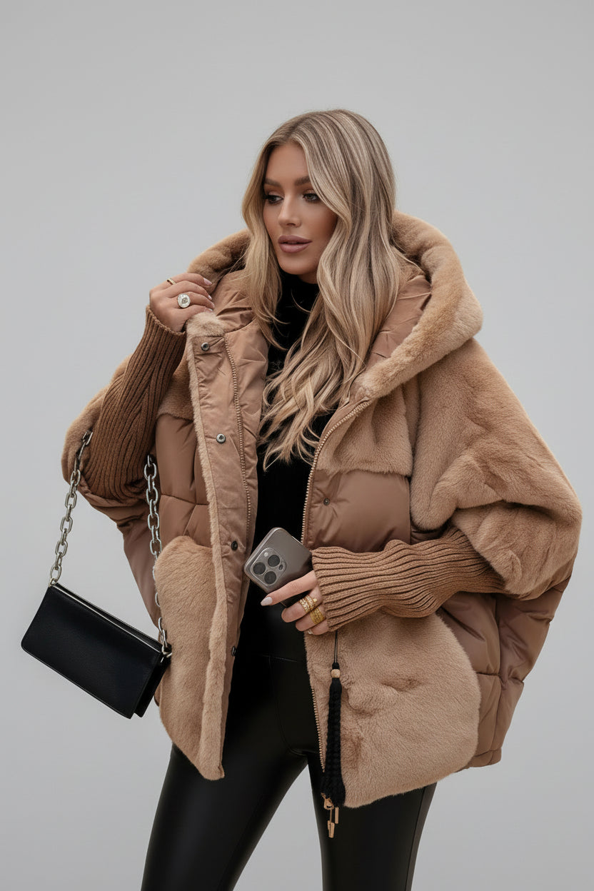 Chaqueta de plumas elegante con capucha