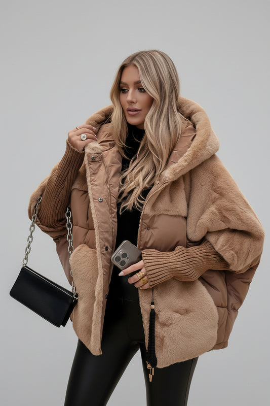 Chaqueta de plumas elegante con capucha